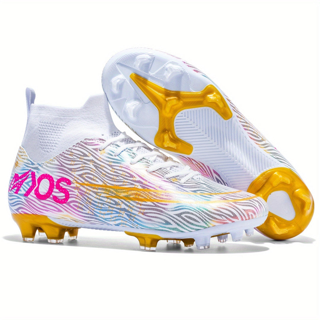 Men's Football Boots with Grip & High Ankle Design – Dario-Milky-7-State of Style