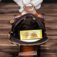 Men's High-Quality Leather Waist Bag - Guardian Leather-Dark Brown-State of Style
