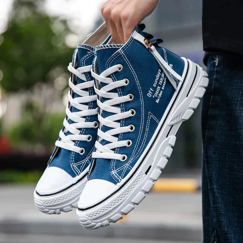 Men's High-Top Sneakers - Viggo FlexCity-Blue-6-State of Style