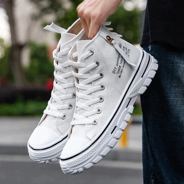 Men's High-Top Sneakers - Viggo FlexCity-White-6-State of Style