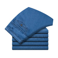 Men's High Waist Straight Leg Jeans – Tobias-Light blue-30WX30L (50-60kg)-State of Style