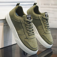 Men's hiking shoes made of suede leather with comfort sole & style – Marco-Green-6-State of Style