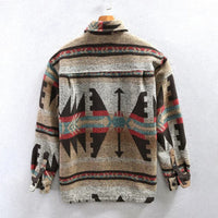 Men's Jacquard Flannel Shirt | Stylish & Comfortable-Rustic Brown-S-State of Style