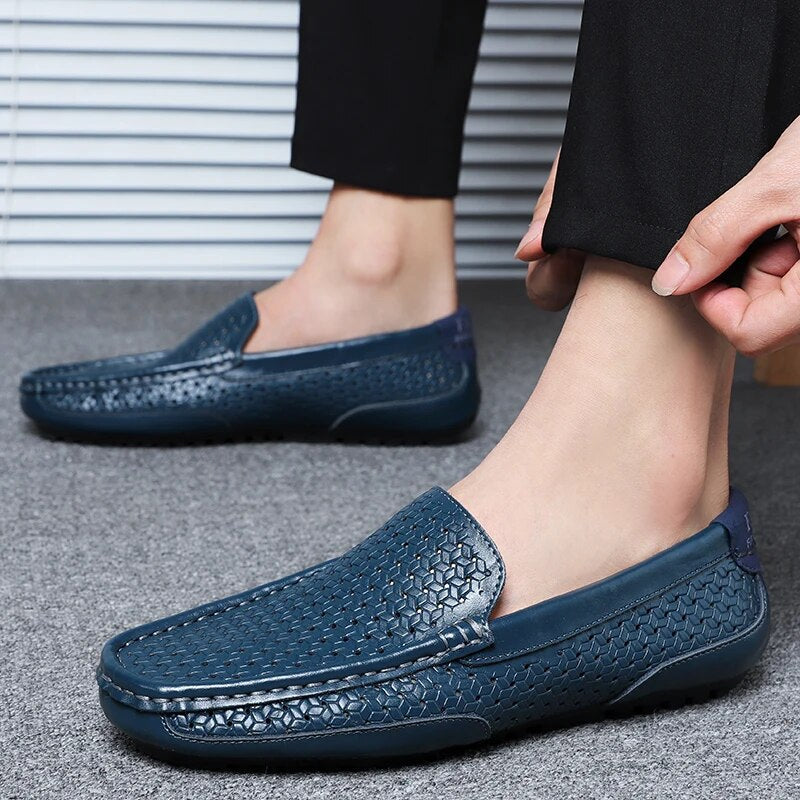 Men's Leather Loafers – Damiano-Blue-1-6-State of Style