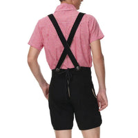 Men’s Lederhosen Daniel – Traditional Bavarian Oktoberfest Costume-Blue-M-State of Style