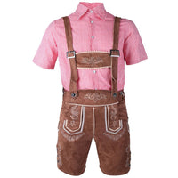 Men’s Lederhosen Gregory – Traditional Bavarian Oktoberfest Outfit-Black-M-State of Style