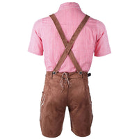 Men’s Lederhosen Gregory – Traditional Bavarian Oktoberfest Outfit-Black-M-State of Style