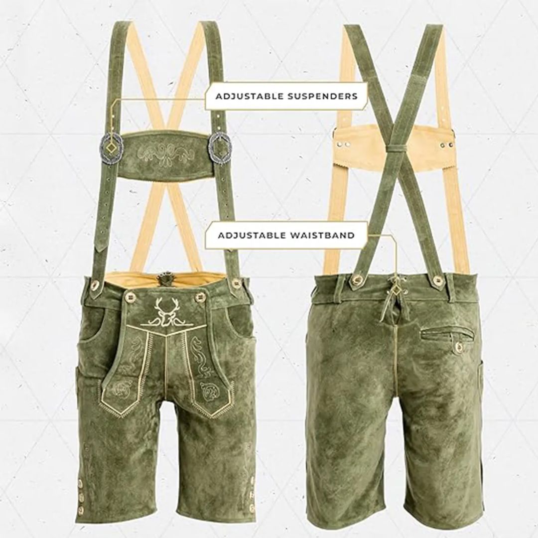 Men’s Lederhosen Karlo – Premium Bavarian Oktoberfest Costume-XS-State of Style