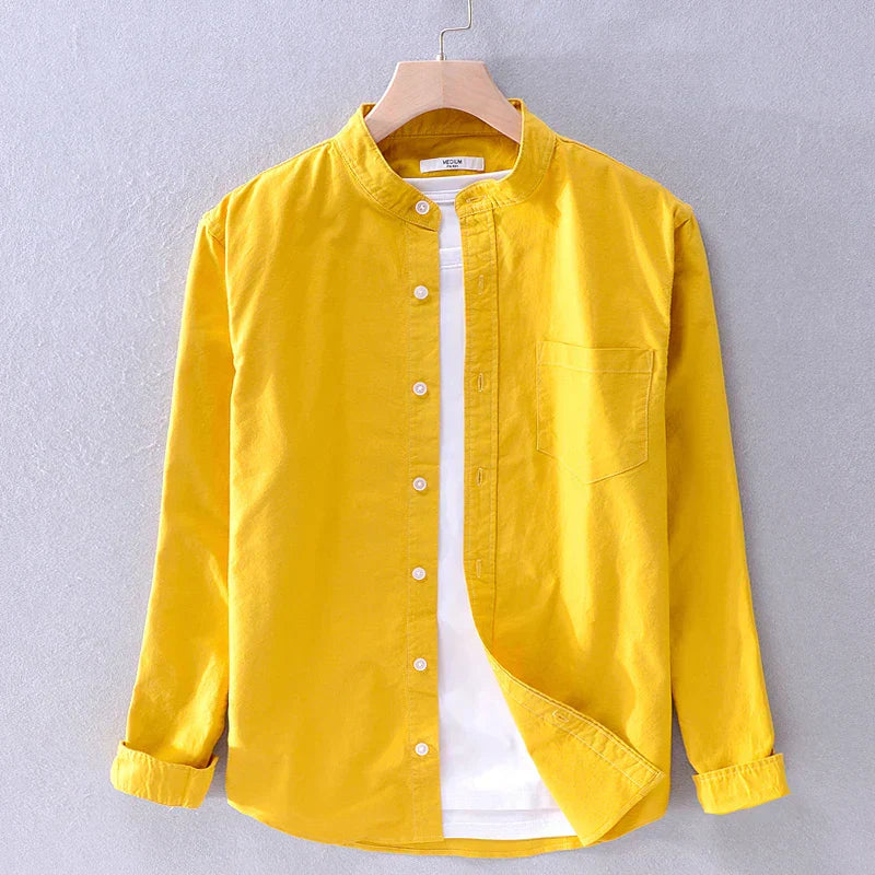 Men's leisure shirt – Matteo-Yellow-XS-State of Style