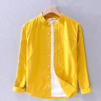 Men's leisure shirt – Matteo-Yellow-XS-State of Style