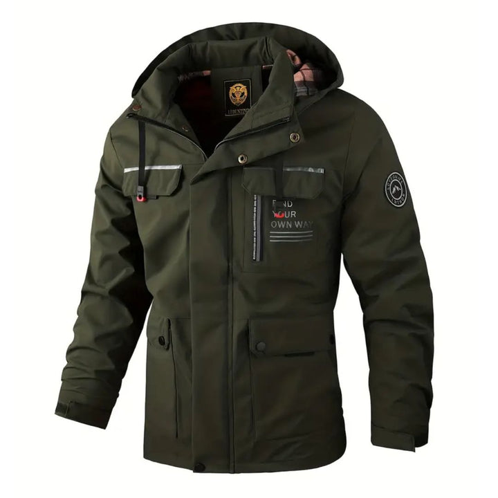 Men's Lightweight Windbreaker Jacket | Breathable & Water-Resistant-Army Green-S-State of Style