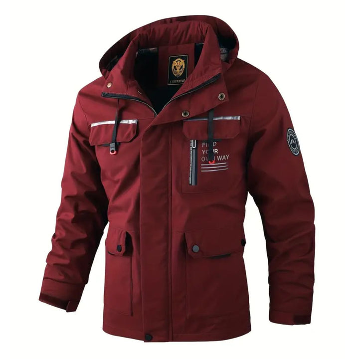 Men's Lightweight Windbreaker Jacket | Breathable & Water-Resistant-Red-S-State of Style