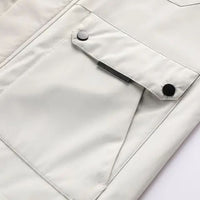 Men's Lightweight Windbreaker Jacket | Breathable & Water-Resistant-White-S-State of Style
