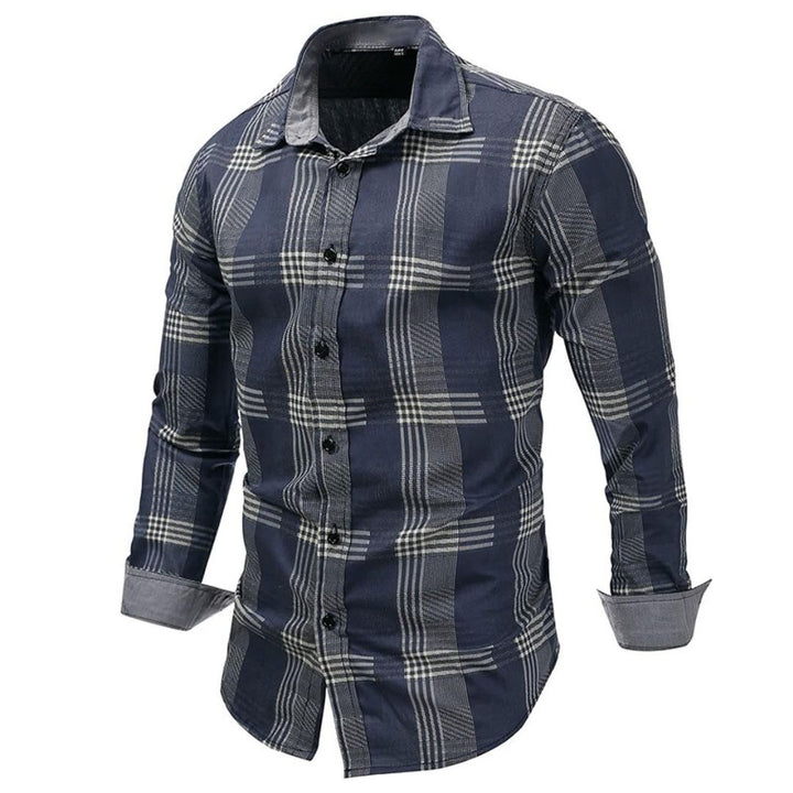 Men’s Long-Sleeve Cotton Shirt Ellis – Classic & Versatile Fit-M-State of Style