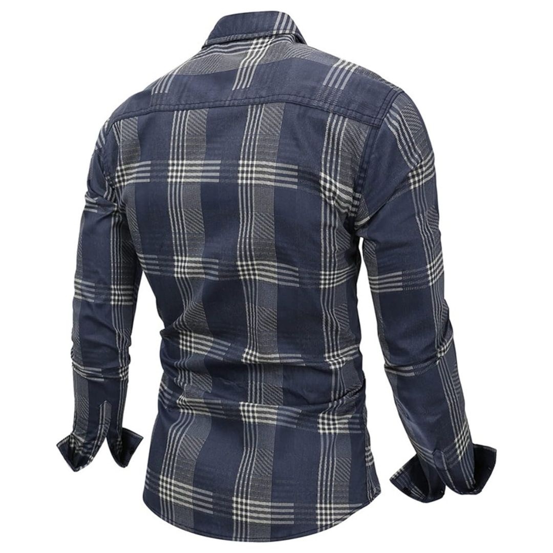 Men’s Long-Sleeve Cotton Shirt Ellis – Classic & Versatile Fit-M-State of Style