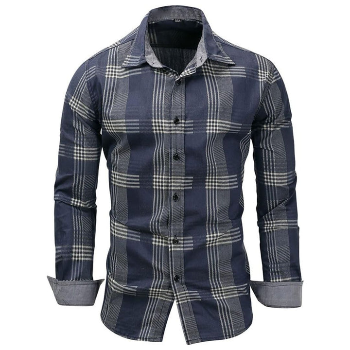 Men’s Long-Sleeve Cotton Shirt Ellis – Classic & Versatile Fit-M-State of Style