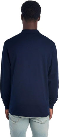 Men's Long Sleeve Polo Shirt - Mark-Black-S-State of Style