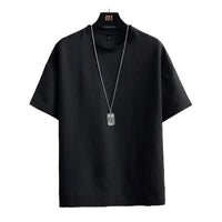 Men's Loose Fit Base Shirt in Plus Size-White-2XL-State of Style