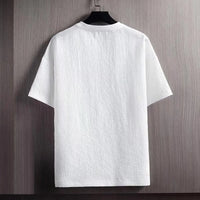 Men's Loose Fit Base Shirt in Plus Size-White-2XL-State of Style