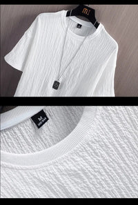 Men's Loose Fit Base Shirt in Plus Size-White-2XL-State of Style