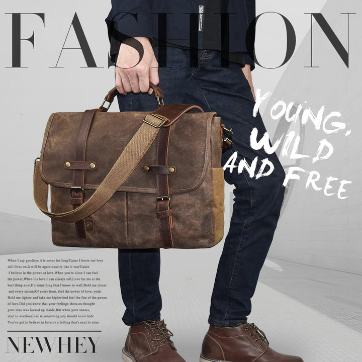 Genuine Leather Business Shoulder Messenger Bag – Dorian
