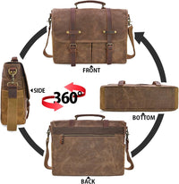 Genuine Leather Business Shoulder Messenger Bag – Dorian