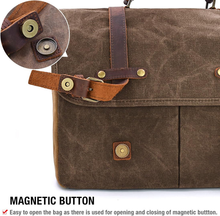 Genuine Leather Business Shoulder Messenger Bag – Dorian
