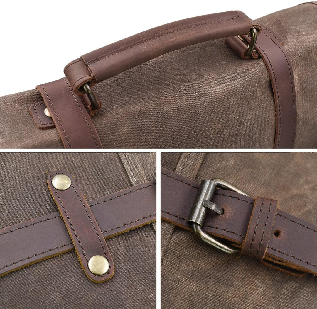 Genuine Leather Business Shoulder Messenger Bag – Dorian