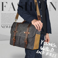 Genuine Leather Business Shoulder Messenger Bag – Dorian
