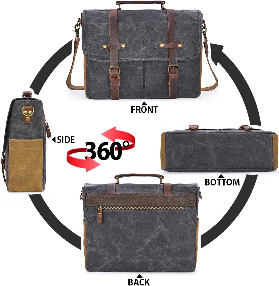 Genuine Leather Business Shoulder Messenger Bag – Dorian
