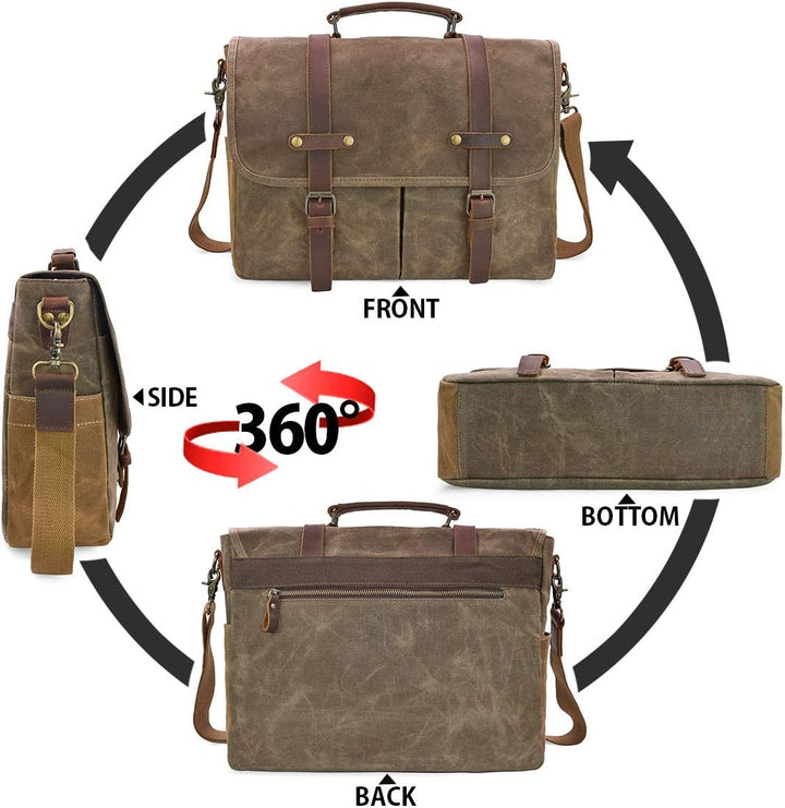 Genuine Leather Business Shoulder Messenger Bag – Dorian