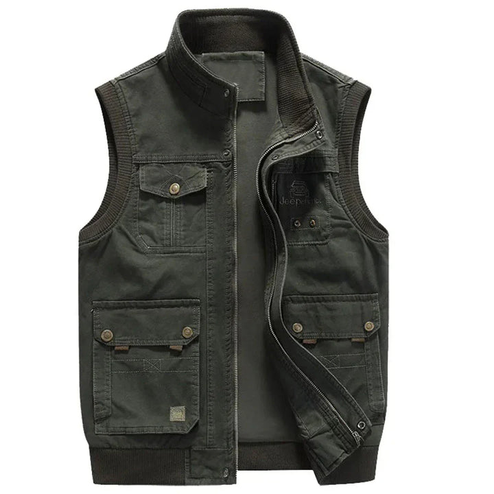 Men's outdoor vest with function – Magnus-Green-S-State of Style