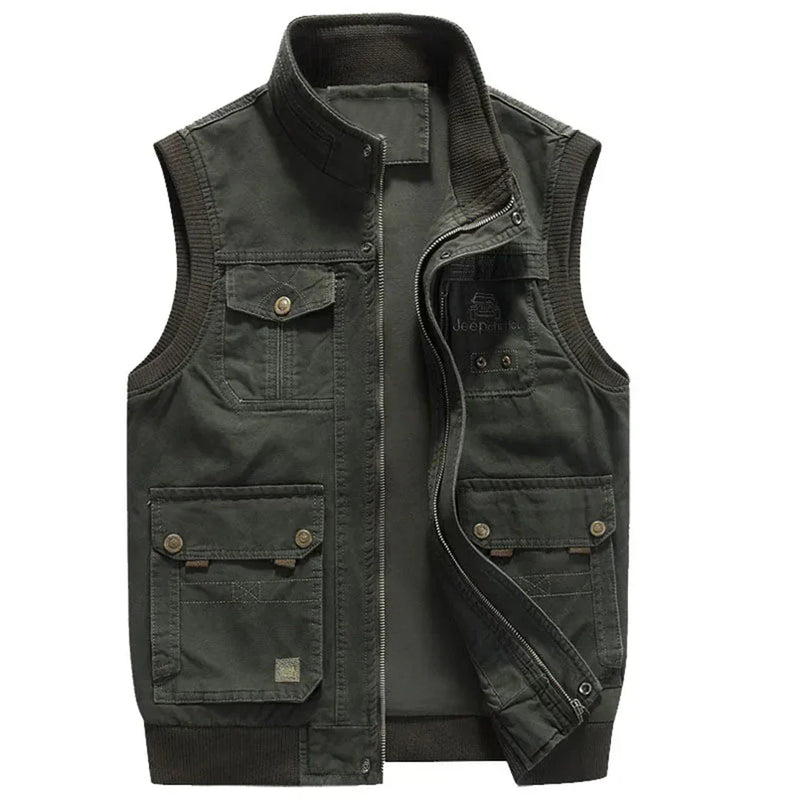 Men's outdoor vest with function – Magnus-Green-S-State of Style