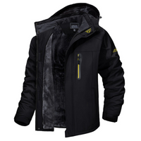 Men's Outdoor Winter Jacket - Everest-Black-S-State of Style