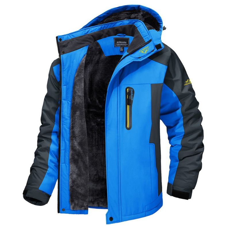 Men's Outdoor Winter Jacket - Everest-Blue-S-State of Style