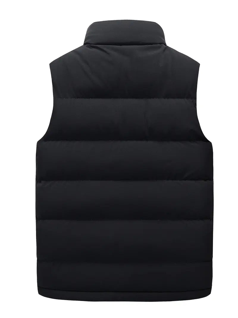 Men's Padded Bodywarmer | Water-Repellent | Stylish and Premium-Black-M-State of Style
