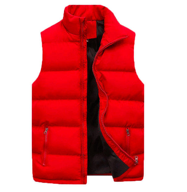 Men's Padded Bodywarmer | Water-Repellent | Stylish and Premium-Red-M-State of Style