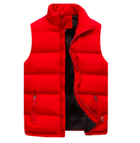 Men's Padded Bodywarmer | Water-Repellent | Stylish and Premium-Red-M-State of Style