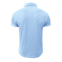 Men's Polo Shirt made of Soft Cotton – Matteo-Light blue-S-State of Style