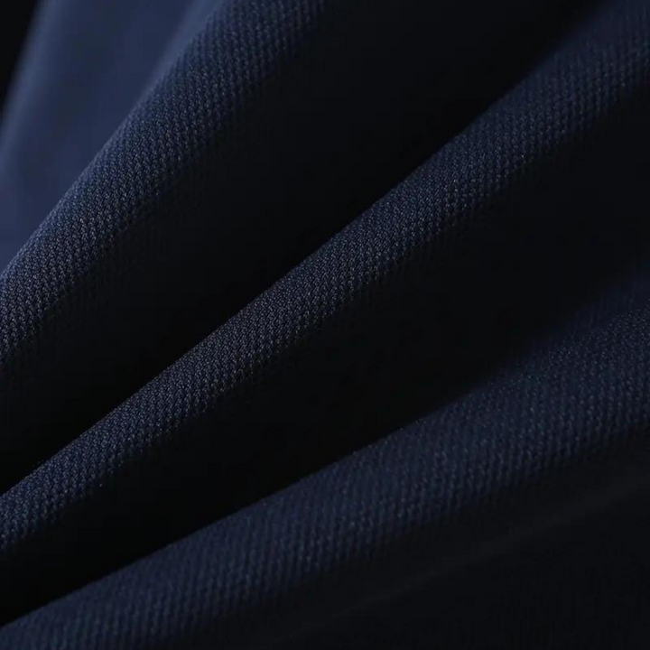 Men's Polo Shirt with Long Sleeves - Oliver-Black-S-State of Style