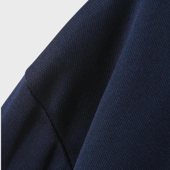 Men's Polo Shirt with Long Sleeves - Oliver-Black-S-State of Style