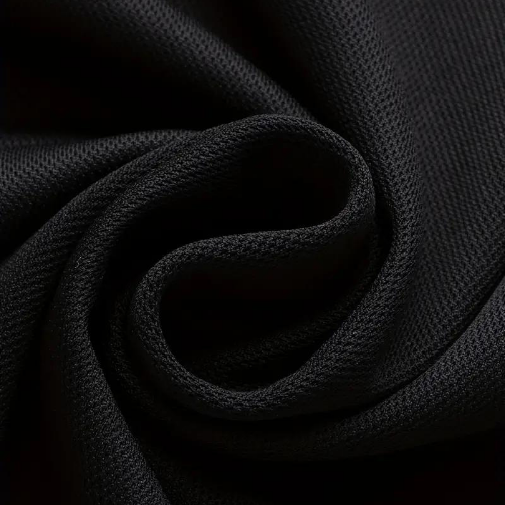 Men's Polo with Subtle Print - Noah-Black-XS-State of Style