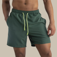Men's Quick-Drying Swim Shorts | Stretch Fabric | Mid-Length Shorts-Dark Green-S-State of Style