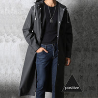 Men's Rain Jacket With Hood - Nimbus-Black-M-State of Style