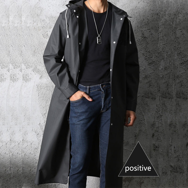 Men's Rain Jacket With Hood - Nimbus-Black-M-State of Style