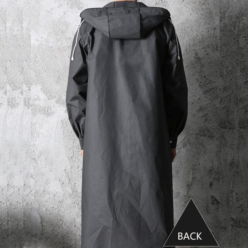 Men's Rain Jacket With Hood - Nimbus-Black-M-State of Style