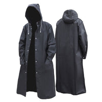Men's Rain Jacket With Hood - Nimbus-Black-M-State of Style