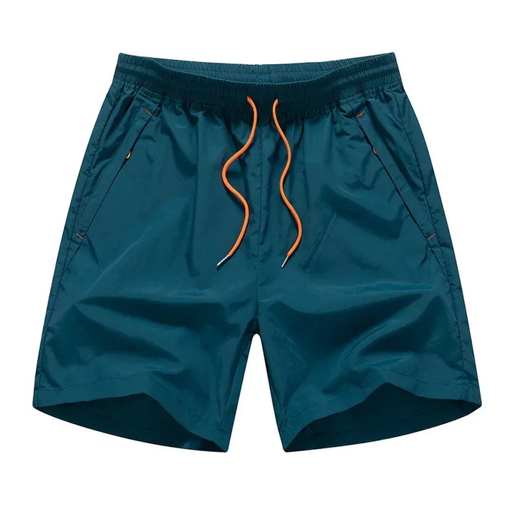 Men's Running Shorts with Mesh Inner Lining and Zip Pockets – Nikoas-Dark blue-S-State of Style