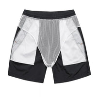 Men's Running Shorts with Mesh Inner Lining and Zip Pockets – Nikoas-Dark blue-S-State of Style