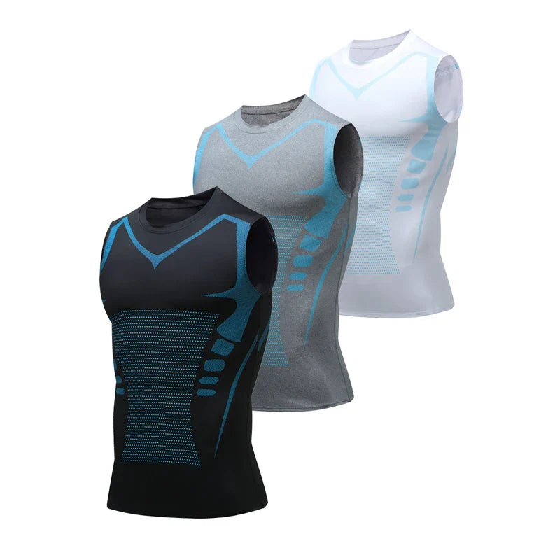 Men’s Shaping Vest - PowerVest Vita-Black-S (50-70 kg)-State of Style